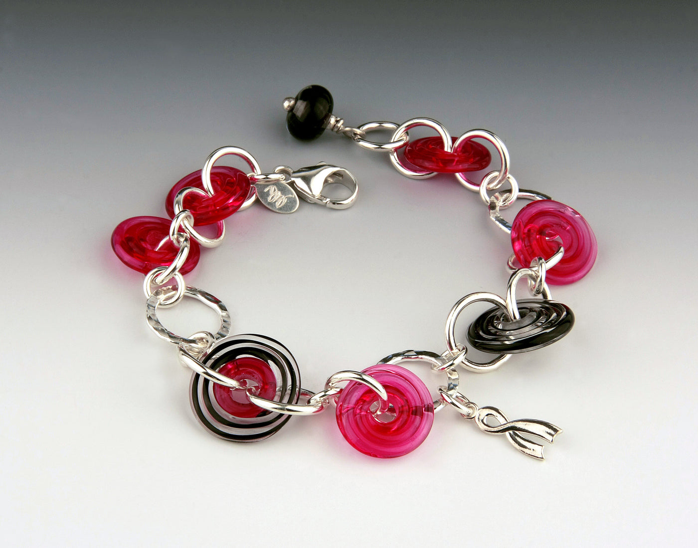 Lynn's Bracelet in Pink and Black