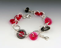 Lynn's Bracelet in Pink and Black