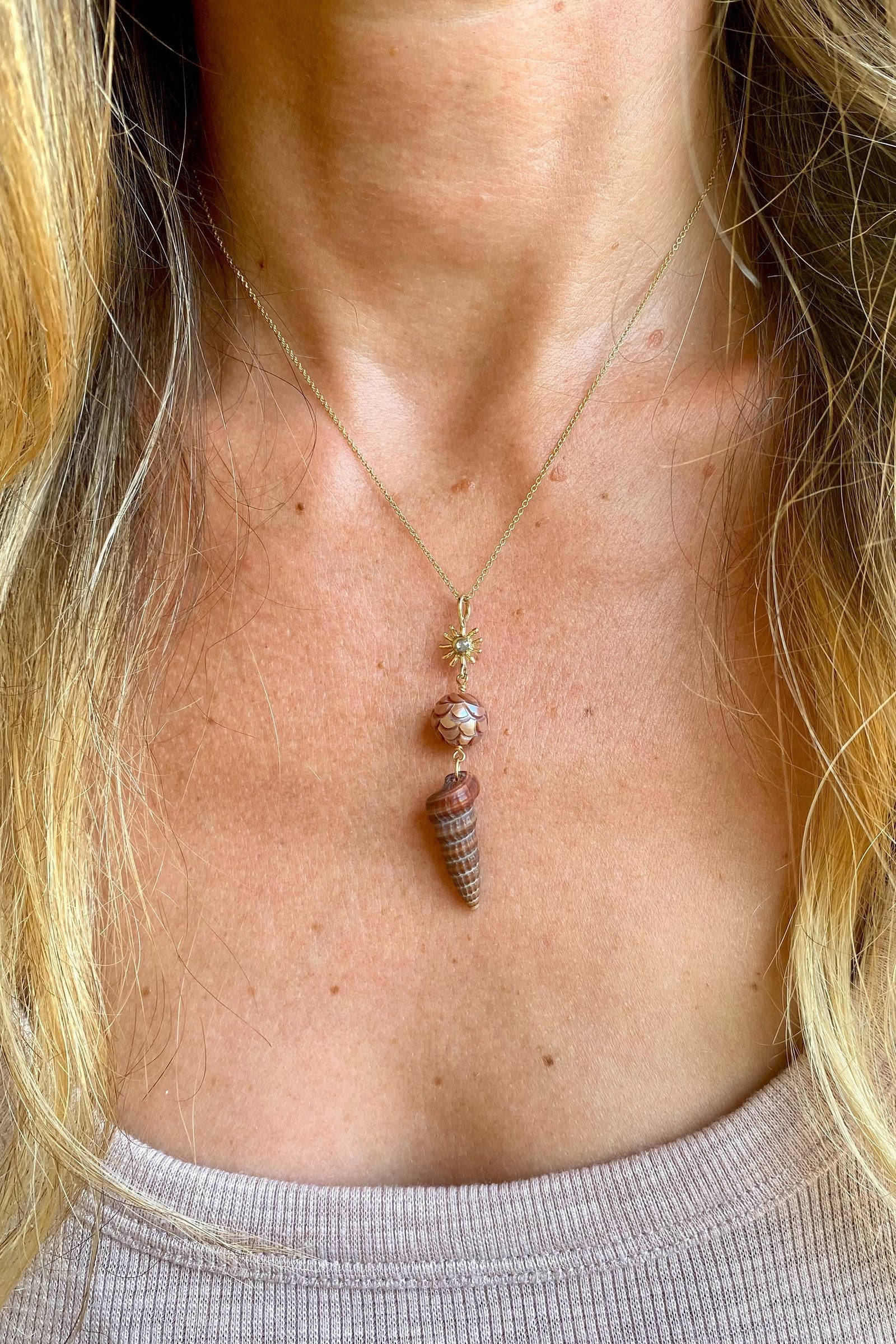 Mermaid Sea Snail Pendant