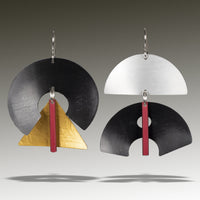 Black, Gold, Silver & Red