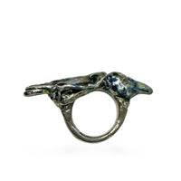 Enameled Ravin Talisman Statement Ring
