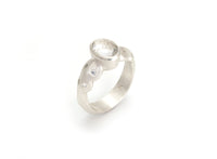 Scallop Ring with Arkansas Quartz