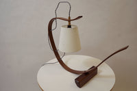 Bent Table Lamp in Walnut