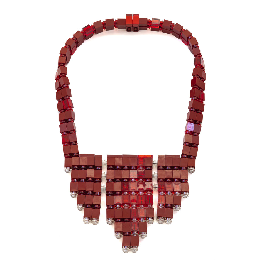 Garnet Moon Bib Necklace 2