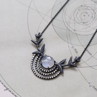 Moonstone Branch Necklace