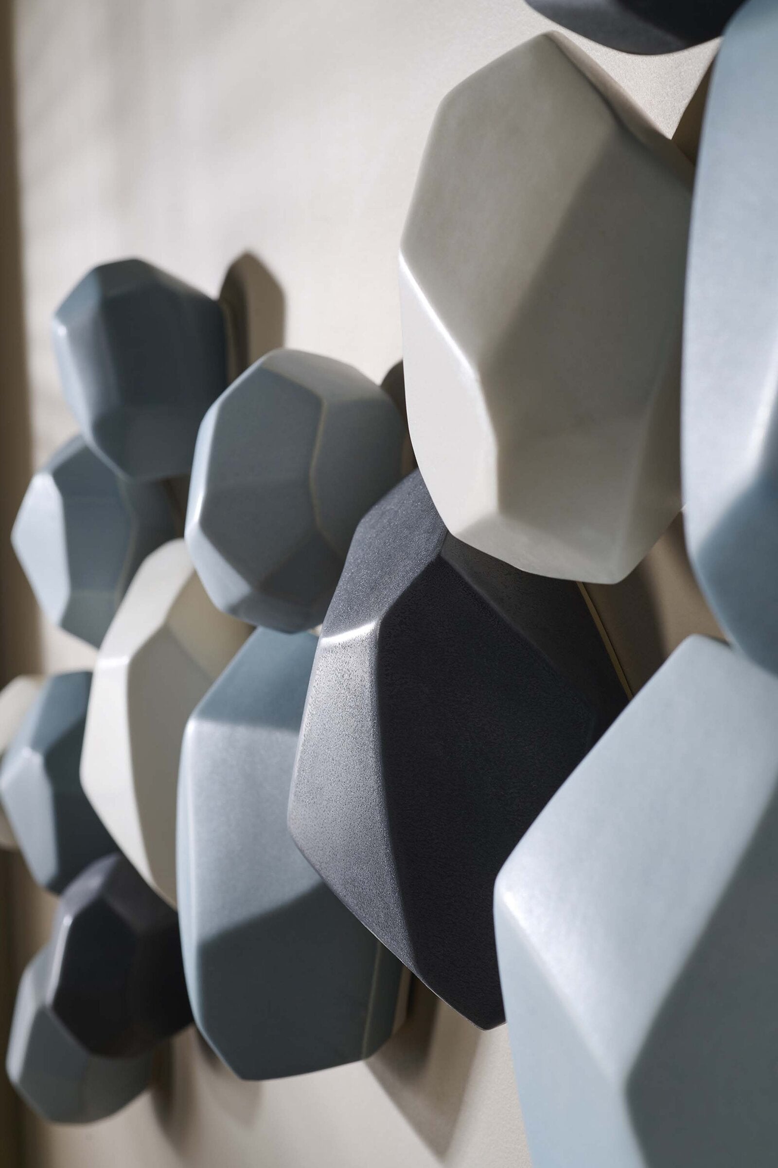 Geometric Wall Stones, Set of 18