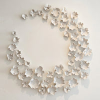 Matte Porcelain Wall Flower Set