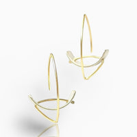 Matte Silver & 18k Gold Ear Wire