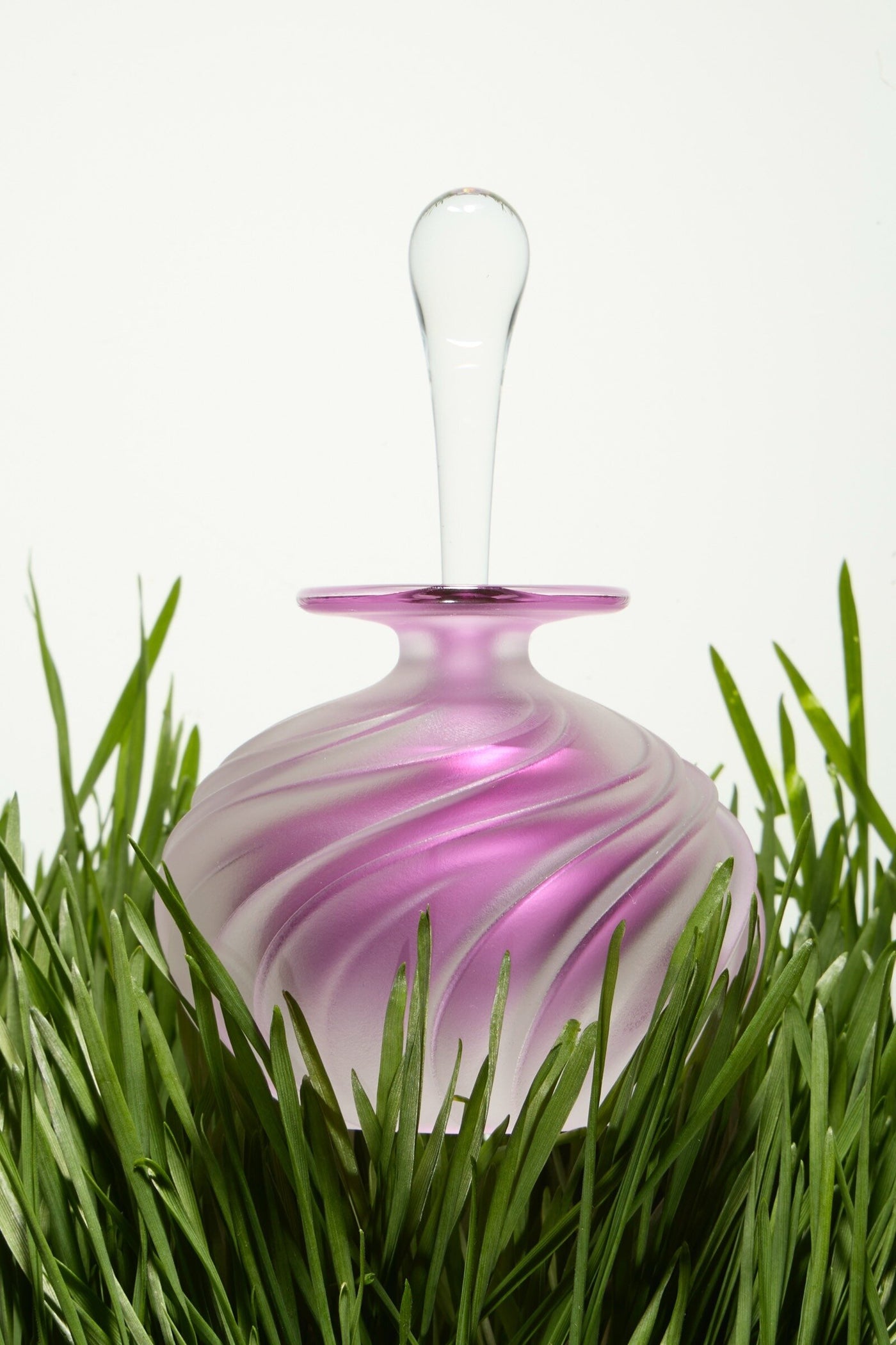 Magenta Mini Swirl Perfume Bottle