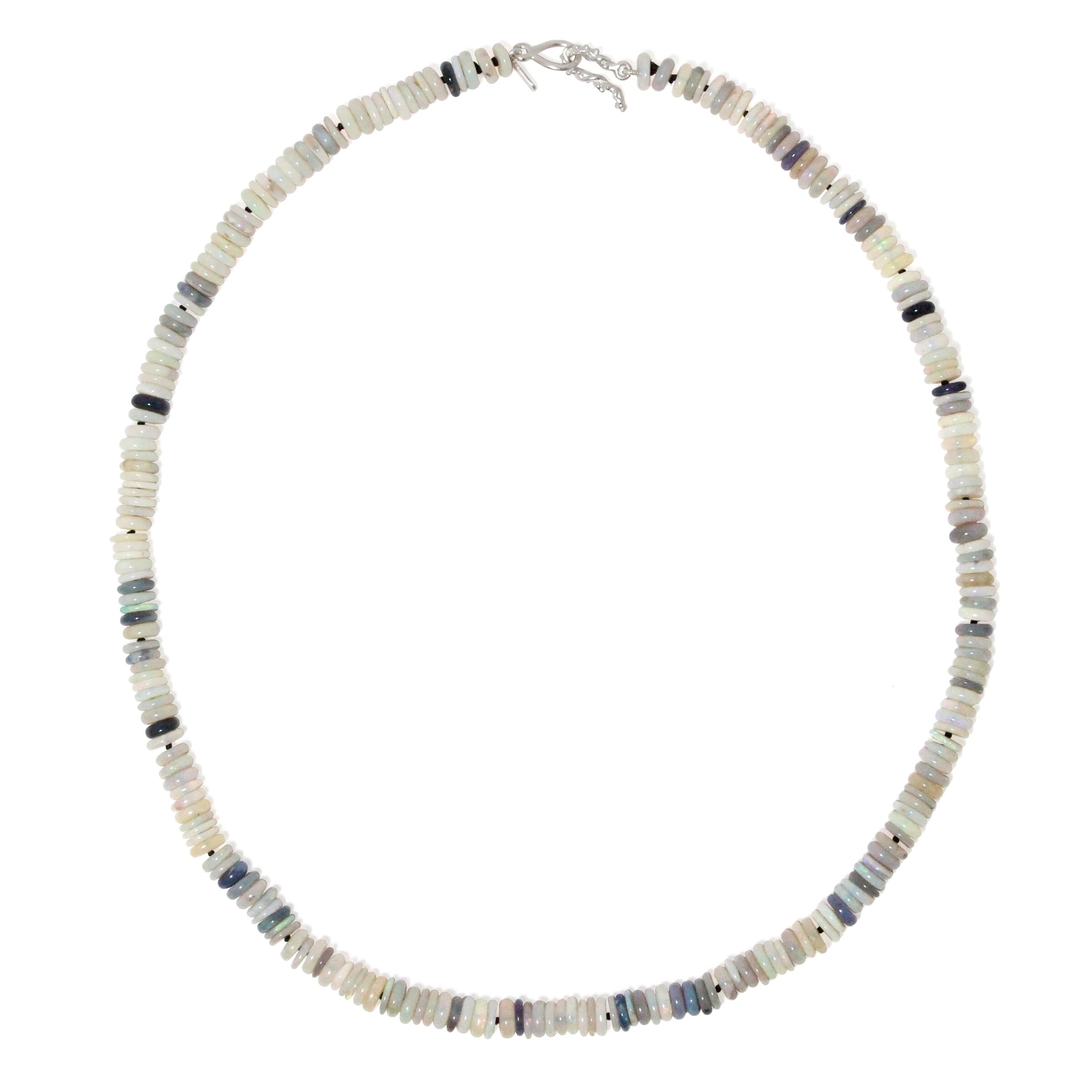 Australian Opal Heishi Bead Necklace