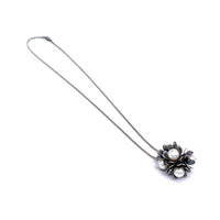 Rosy Blossom Cluster Necklace