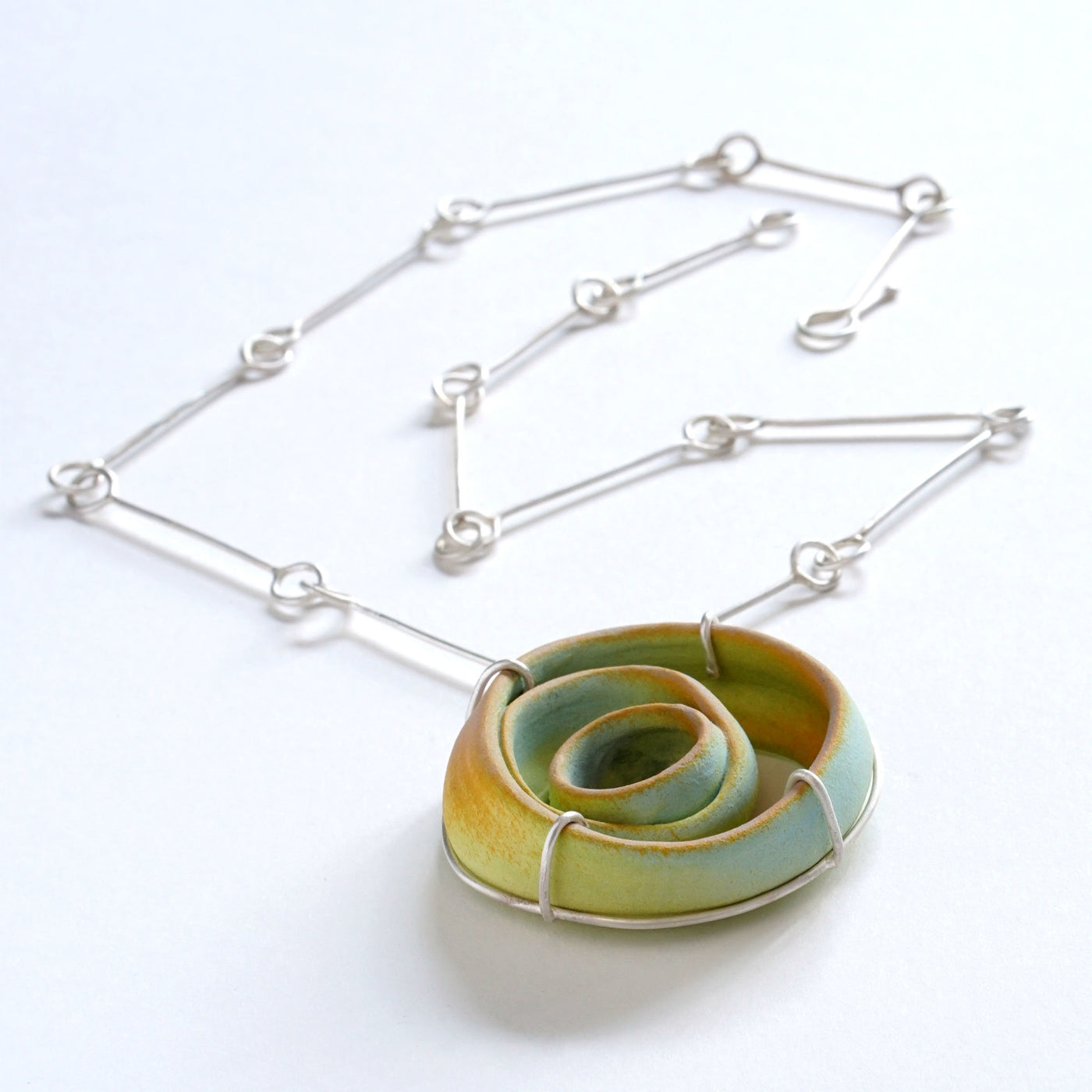 Tangerine & Chartreuse Triple Necklace
