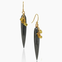 Hematite & Yellow Sapphire Earrings