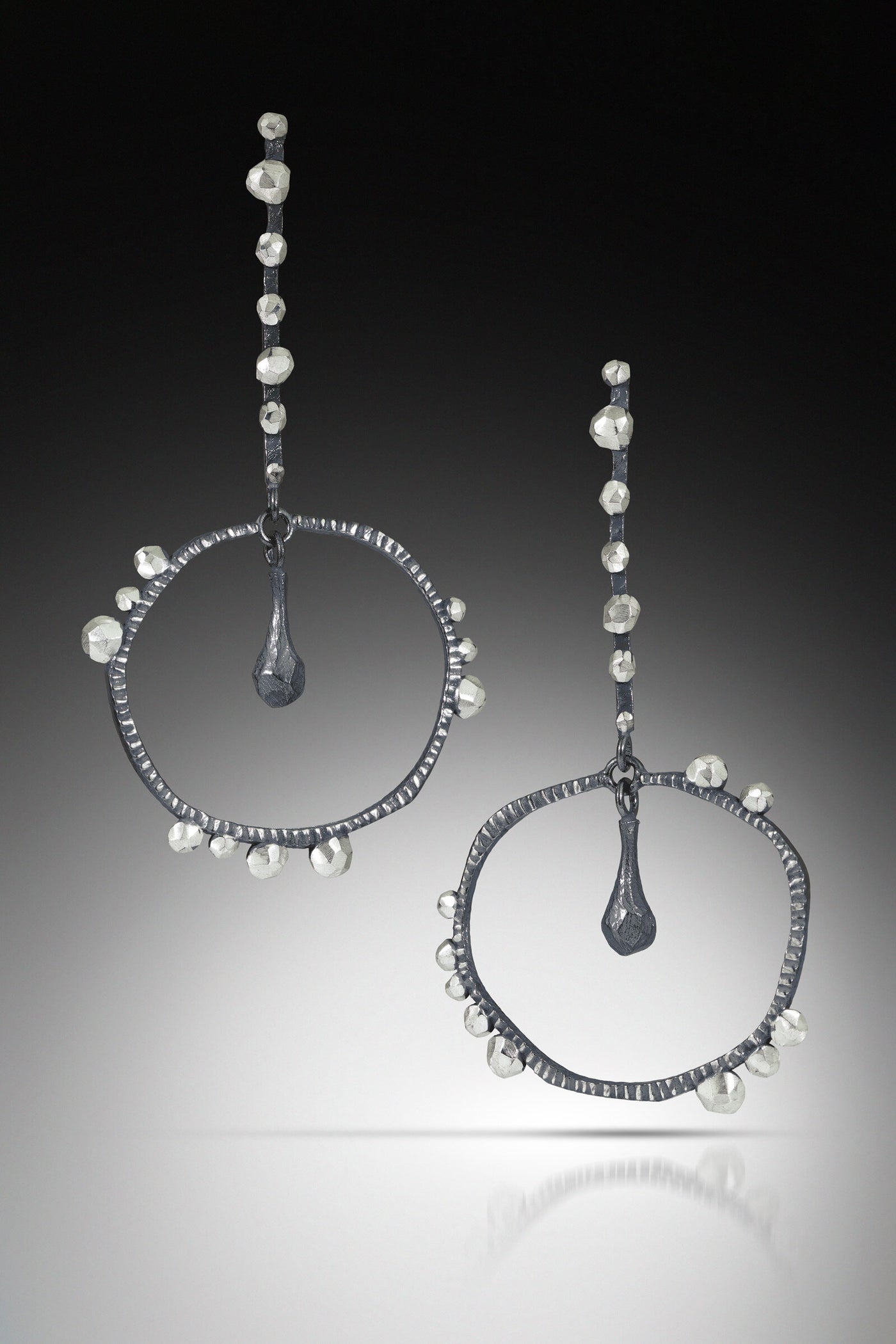 Framed Rock Drop Earrings