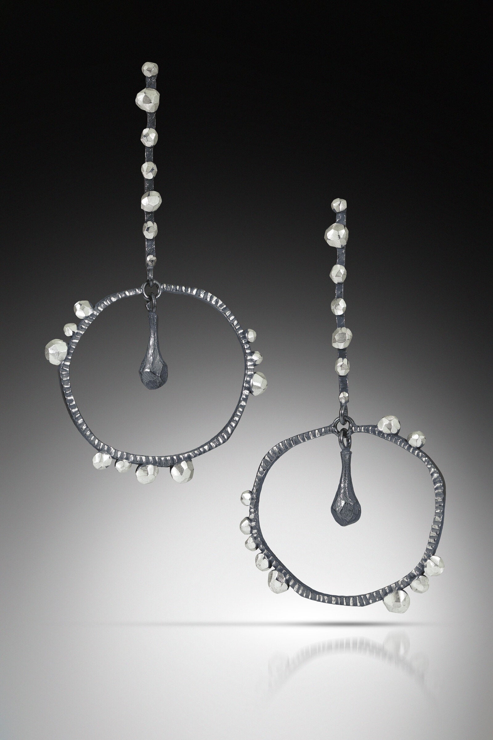 Framed Rock Drop Earrings