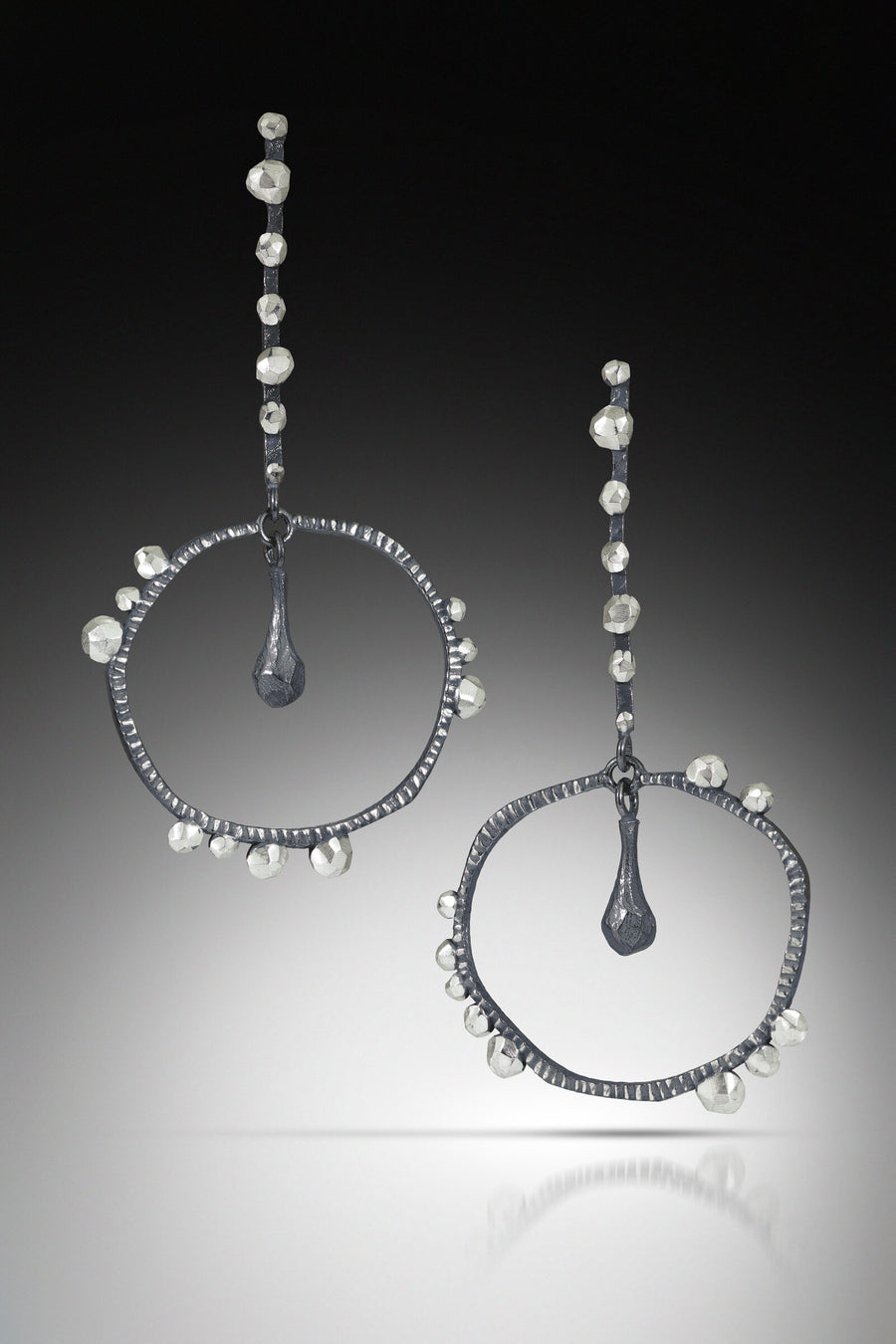 Framed Rock Drop Earrings