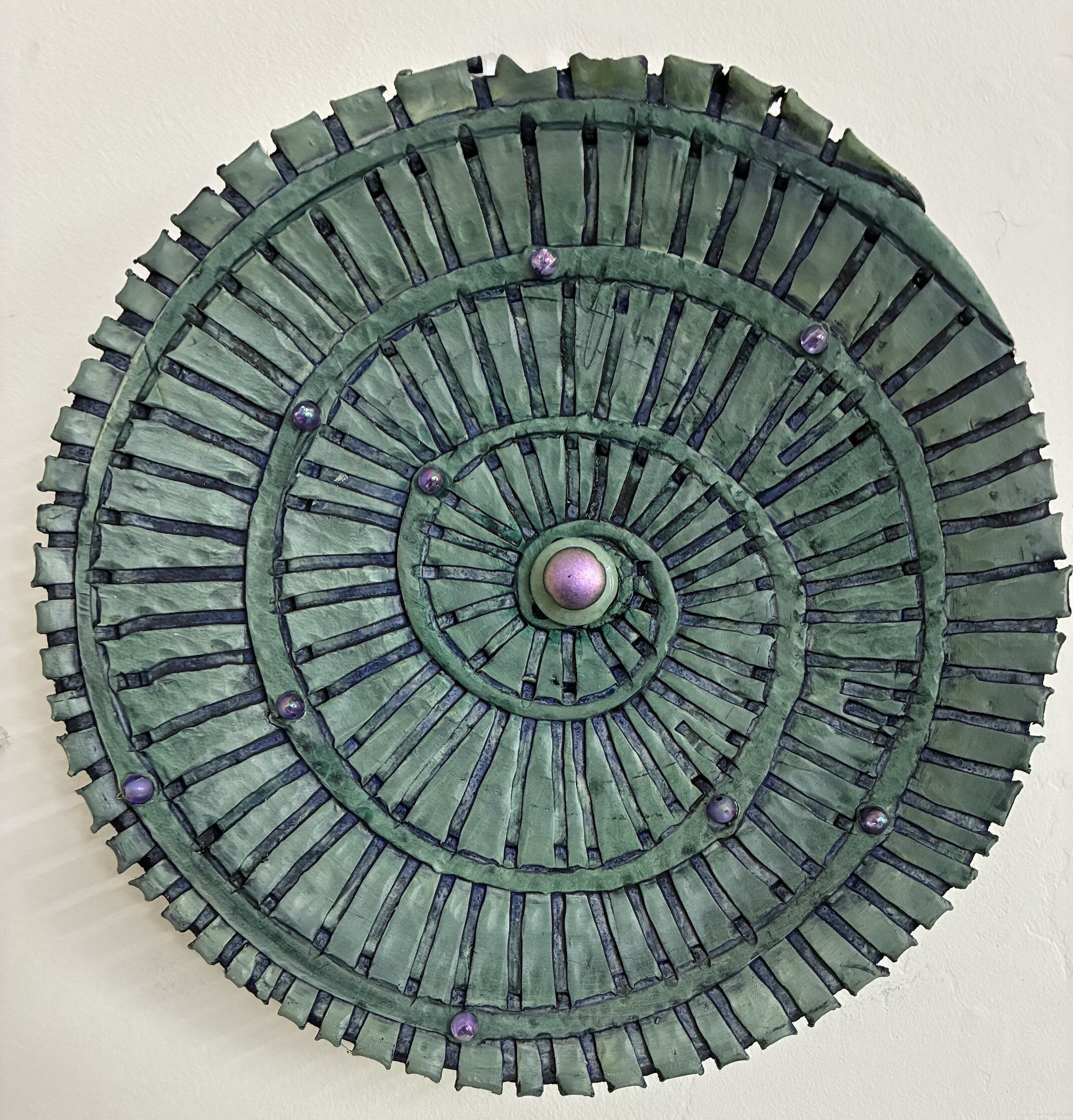 Turquoise Spiral Celestial Landscape