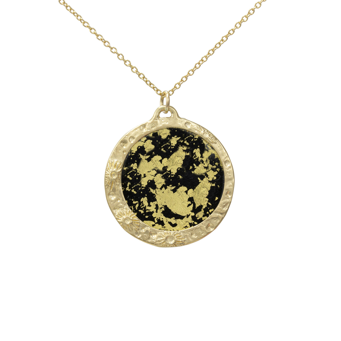 Light Moon Encasement Necklace
