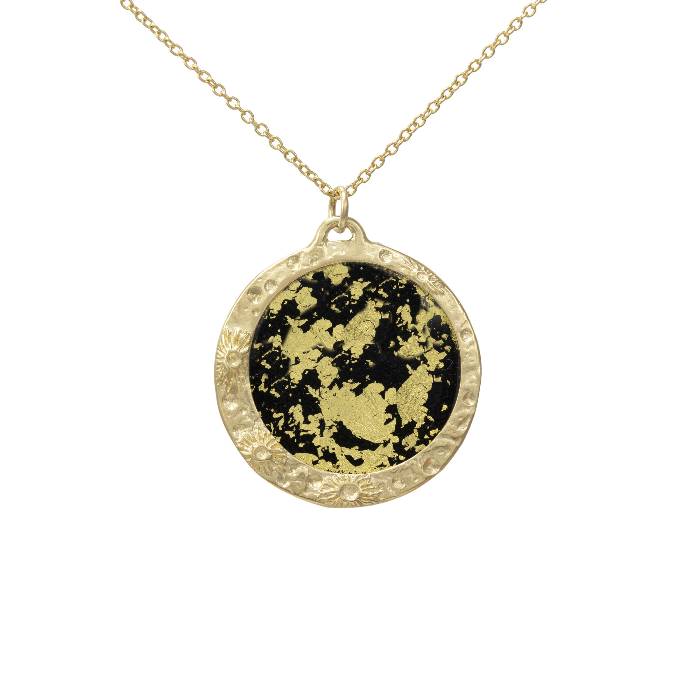 Light Moon Encasement Necklace