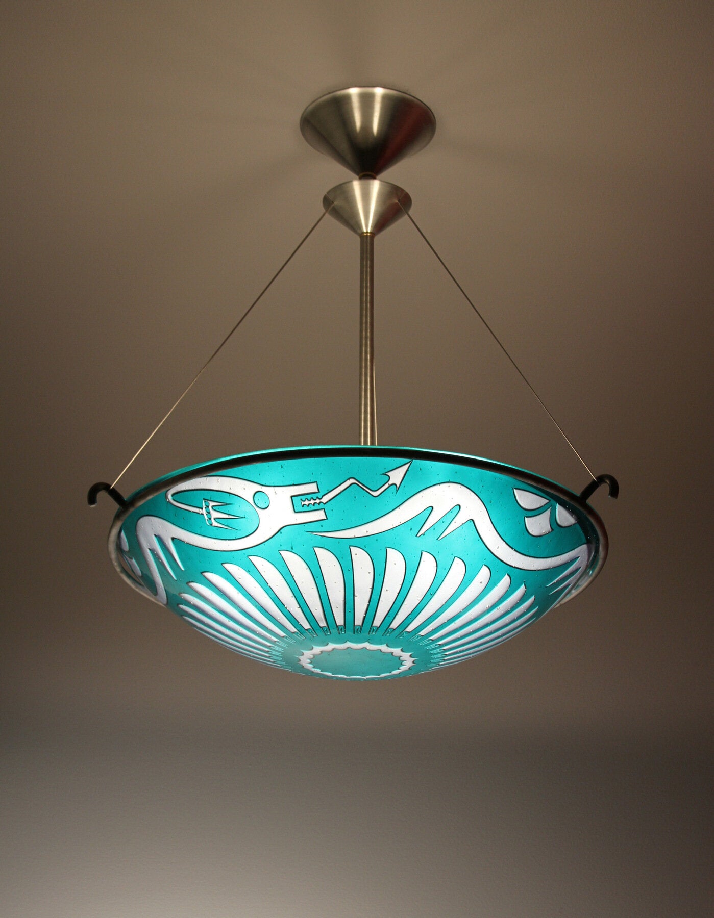San Ildefonso Dragon Pendant Lamp