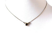 Blue-Green Sapphire Simplicity Pendant