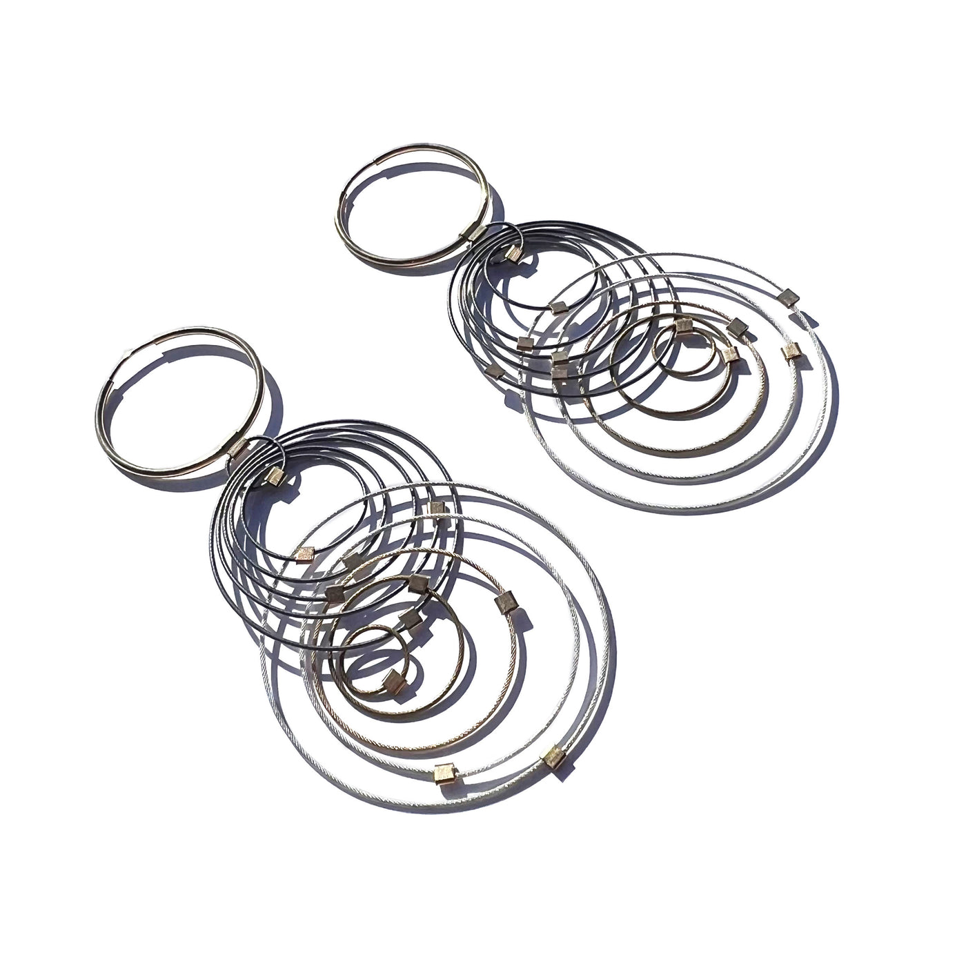 Orbiting Circles Hoop Earrings