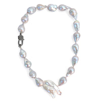 Baroque Grey Tahitian and Keshi Pearl Necklace