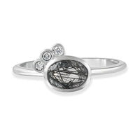 Tourmalinated Quartz Sophia Ring