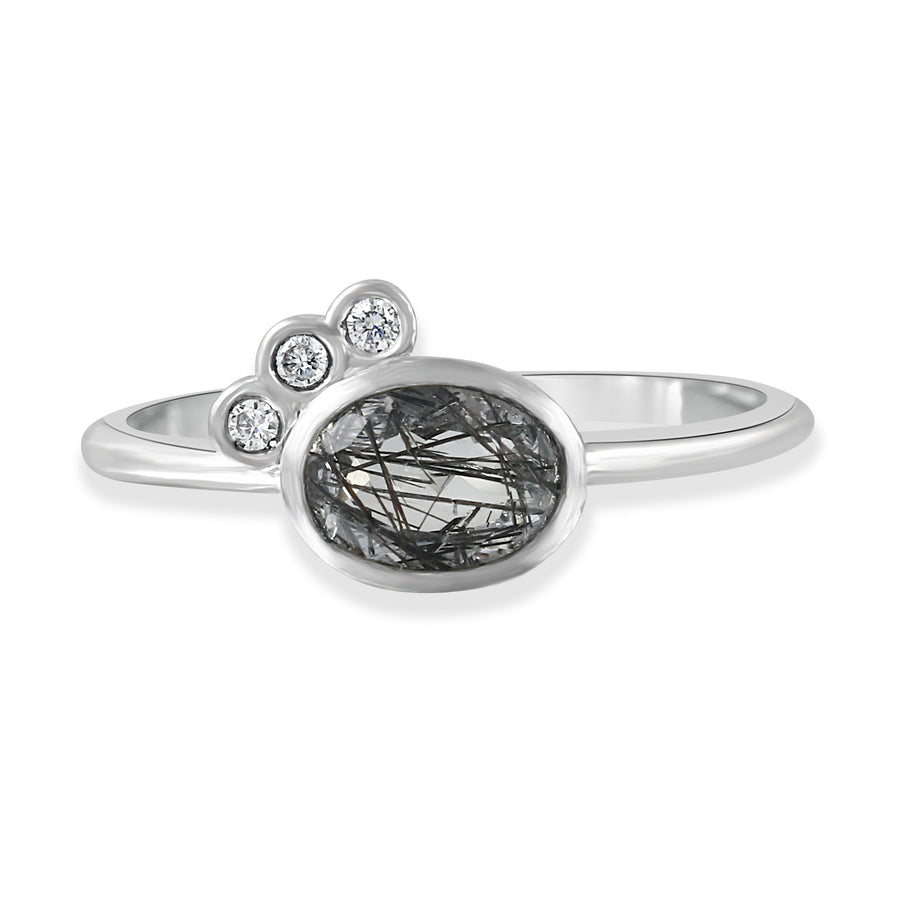 Tourmalinated Quartz Sophia Ring