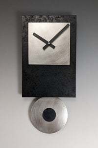 Black Tie Pendulum Clock with Steel