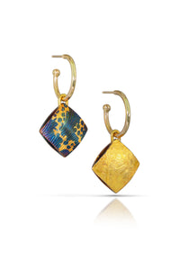 Fragments Hoop Charm Earrings
