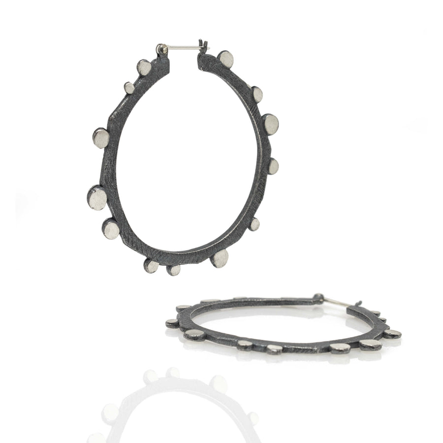 Disco Edged Large Hoop