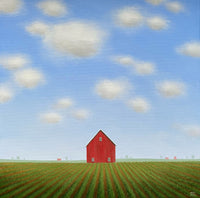 Field Rows by the Old Barn