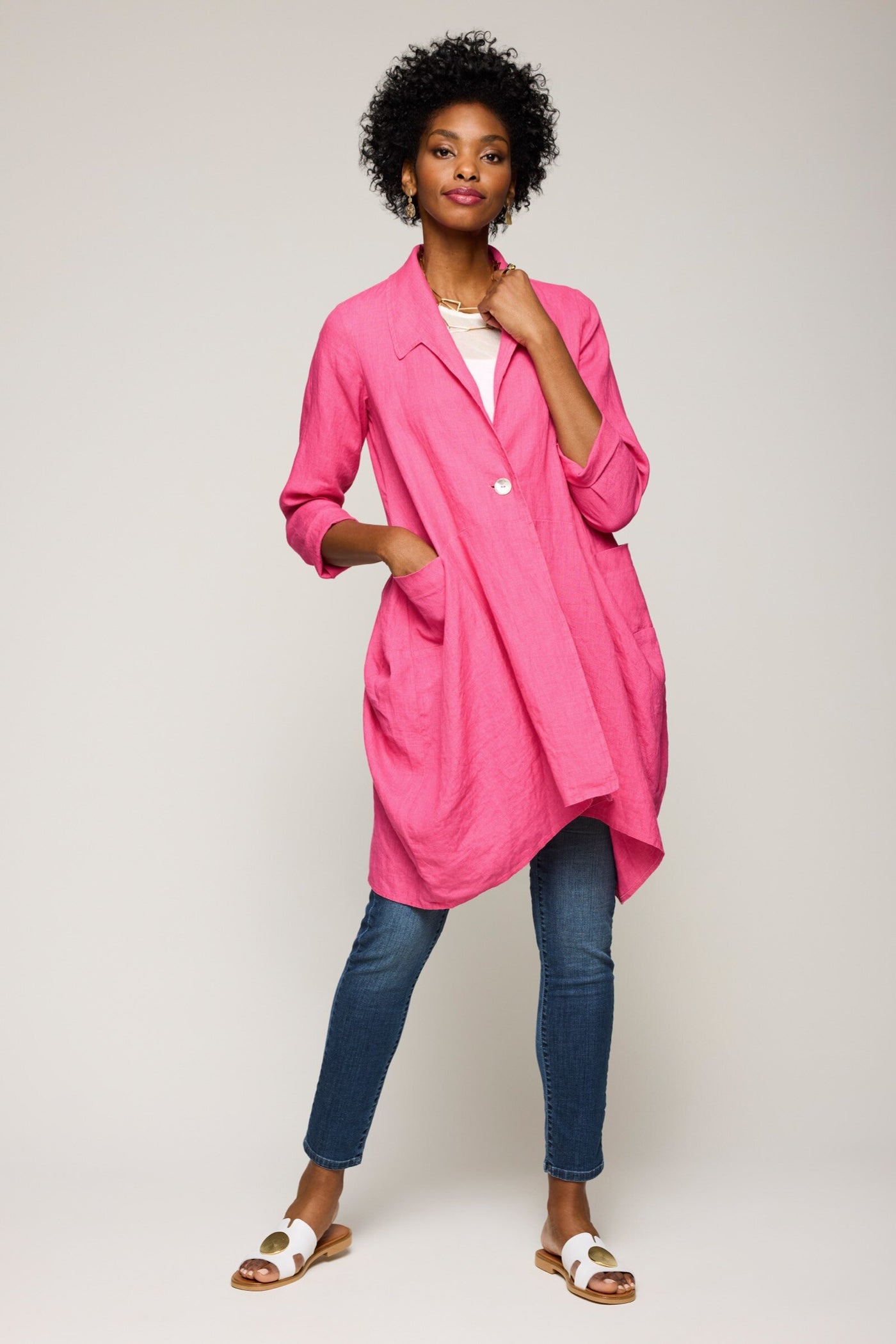 Linen Bubble Jacket
