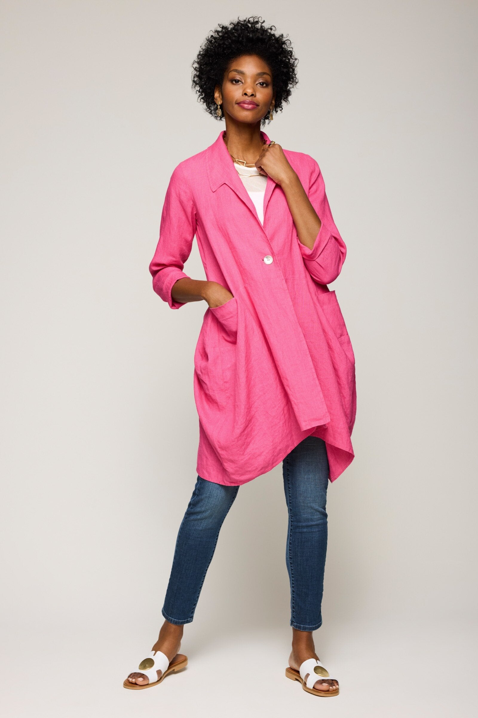Linen Bubble Jacket