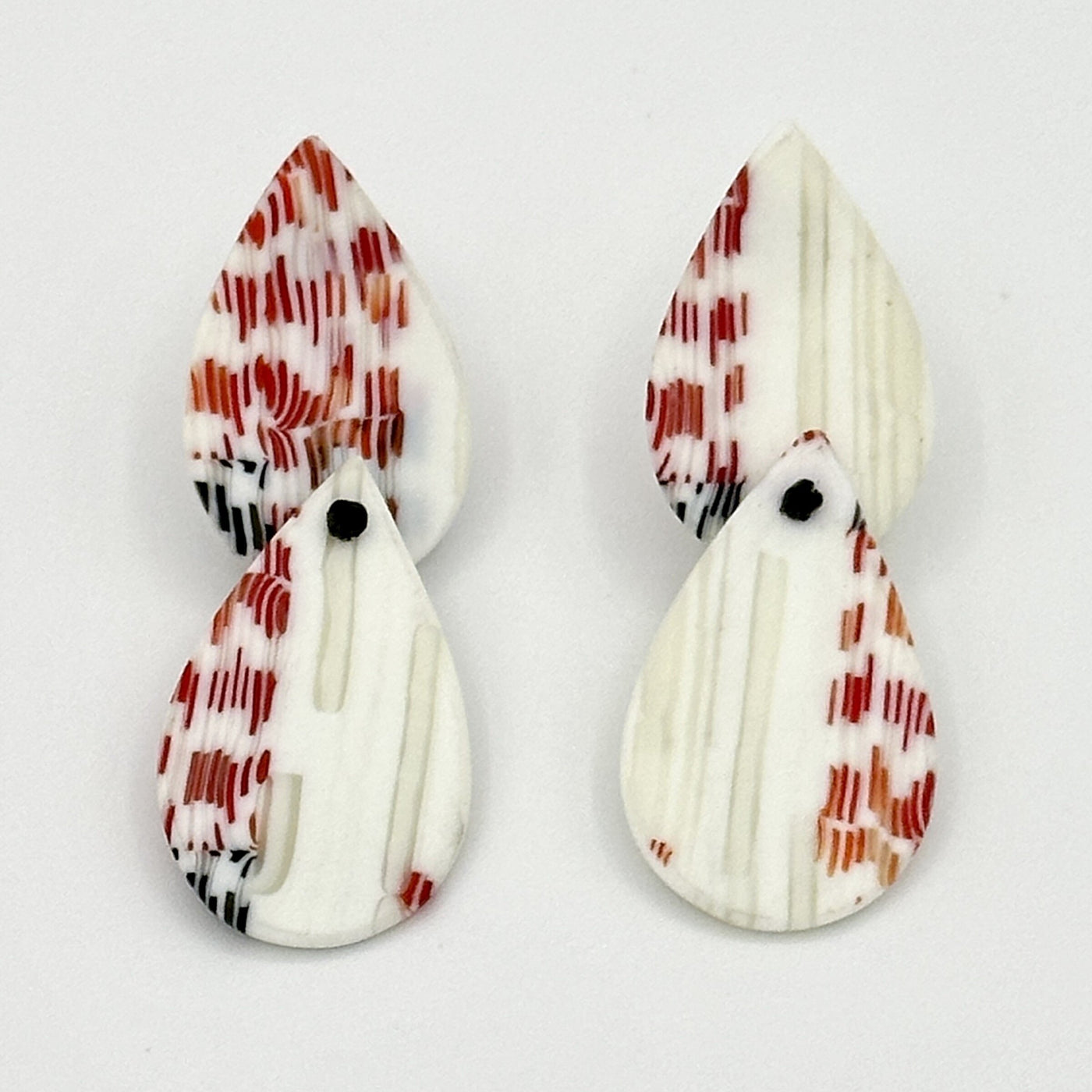 Kinetic Teardrop Lined Earrings