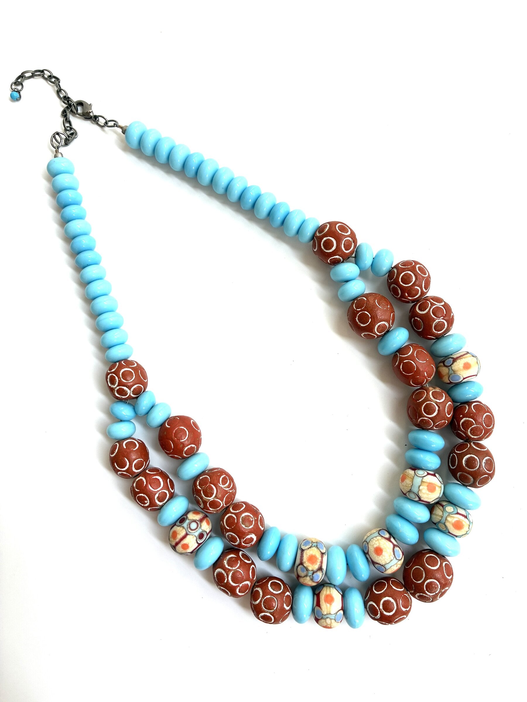 Patterned Bead Necklace