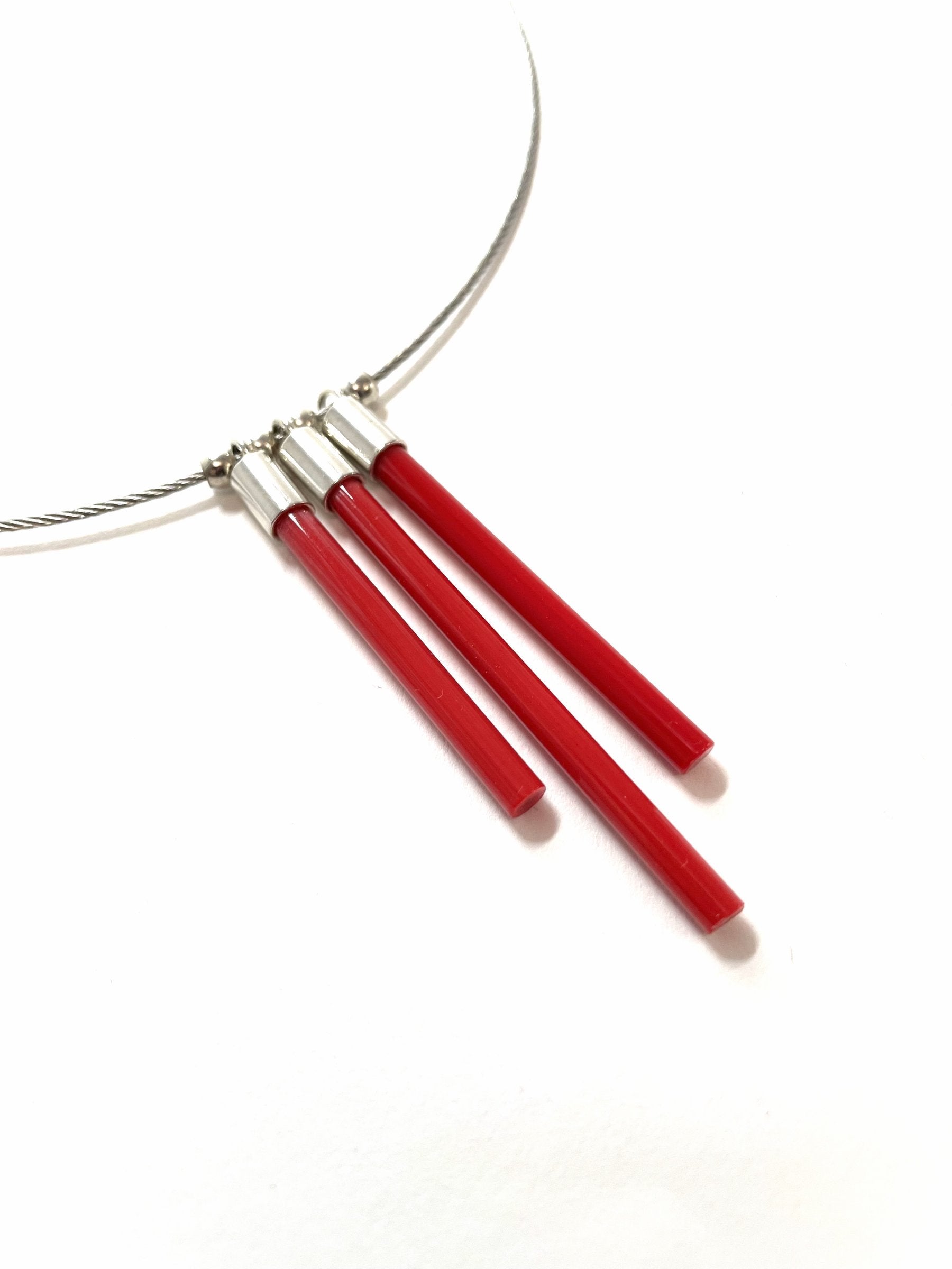 Red Rod Necklace