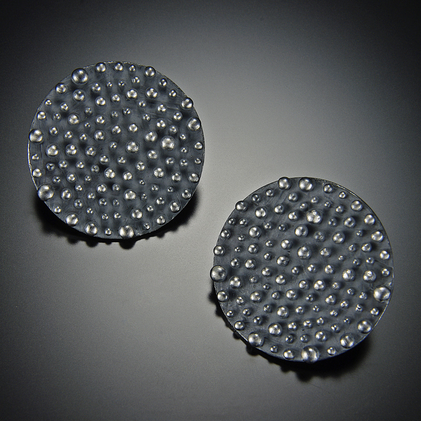Bumpy Disk Earrings