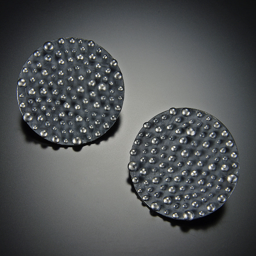 Bumpy Disk Earrings