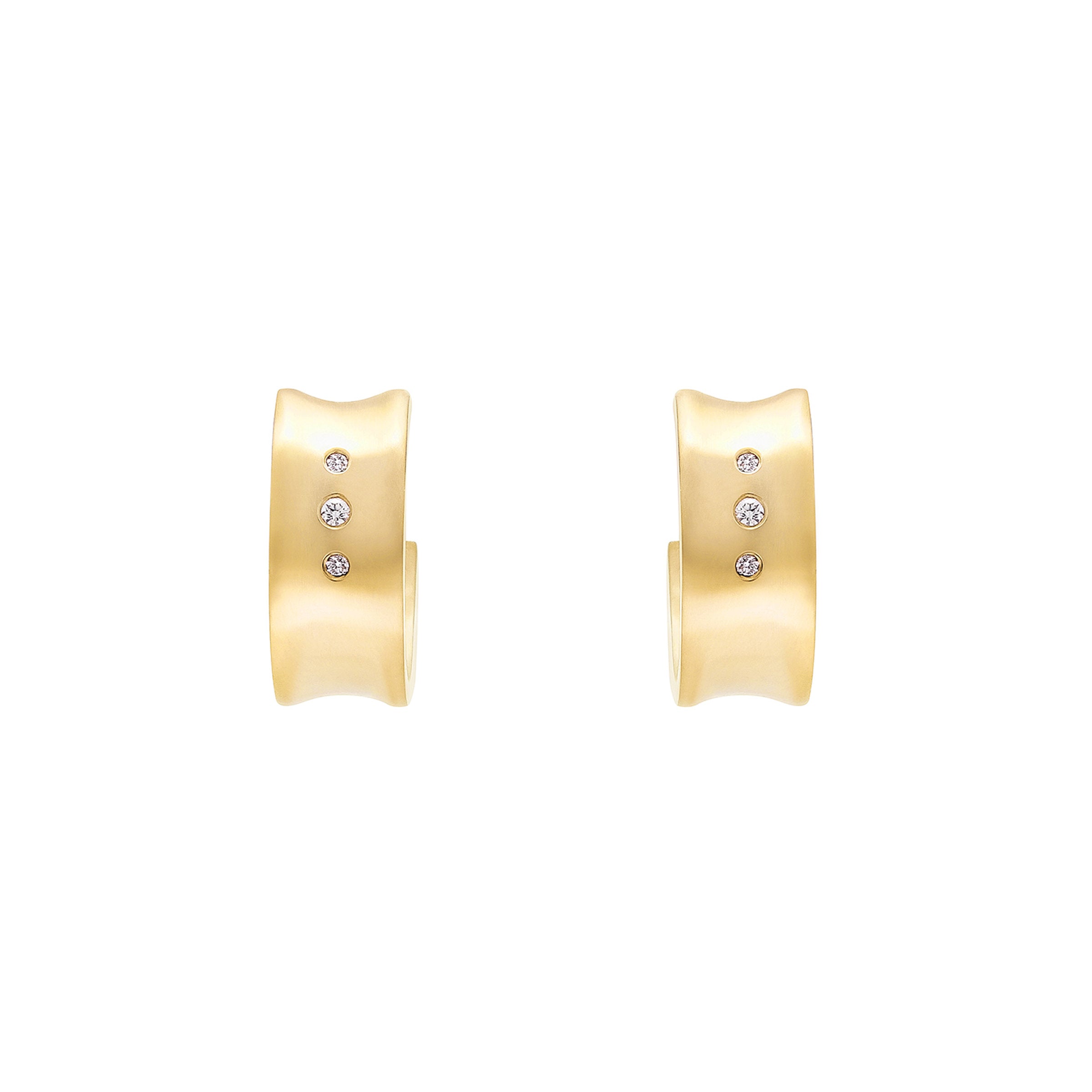 Convex Hoop Earrings