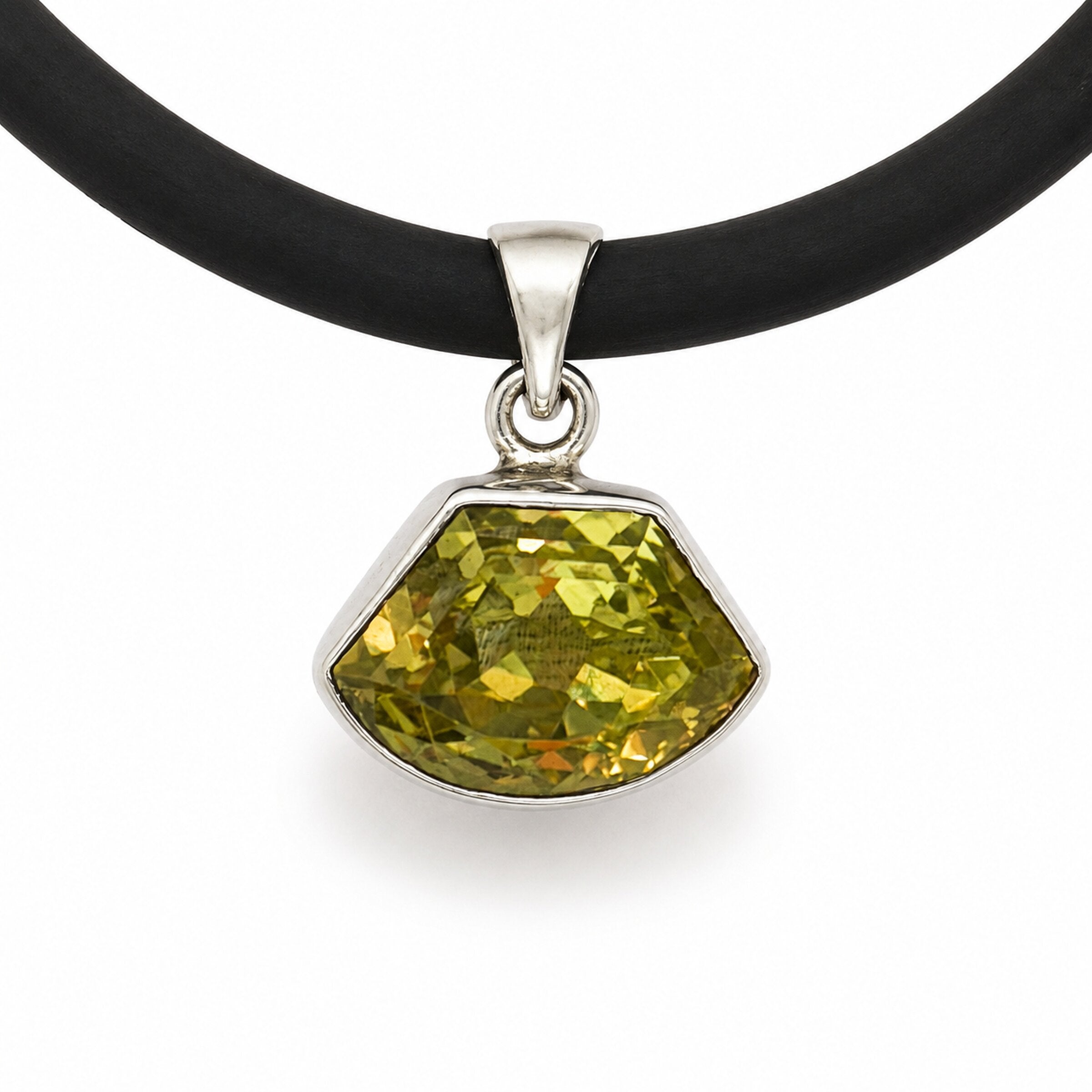 Free-Form Lemon Topaz Necklace