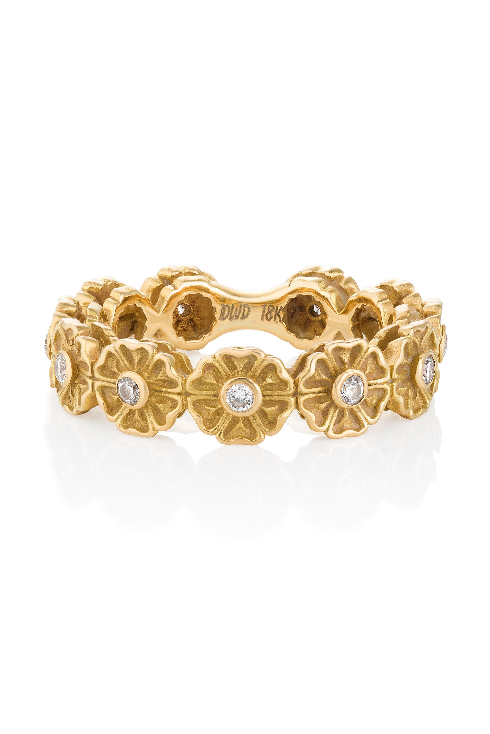 18K Yellow Gold with Diamonds