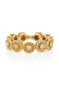 18K Yellow Gold with Diamonds
