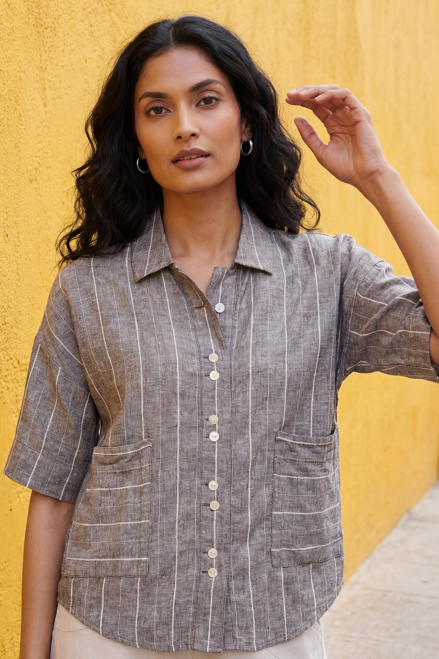 Pure Linen Lydia Camp Shirt