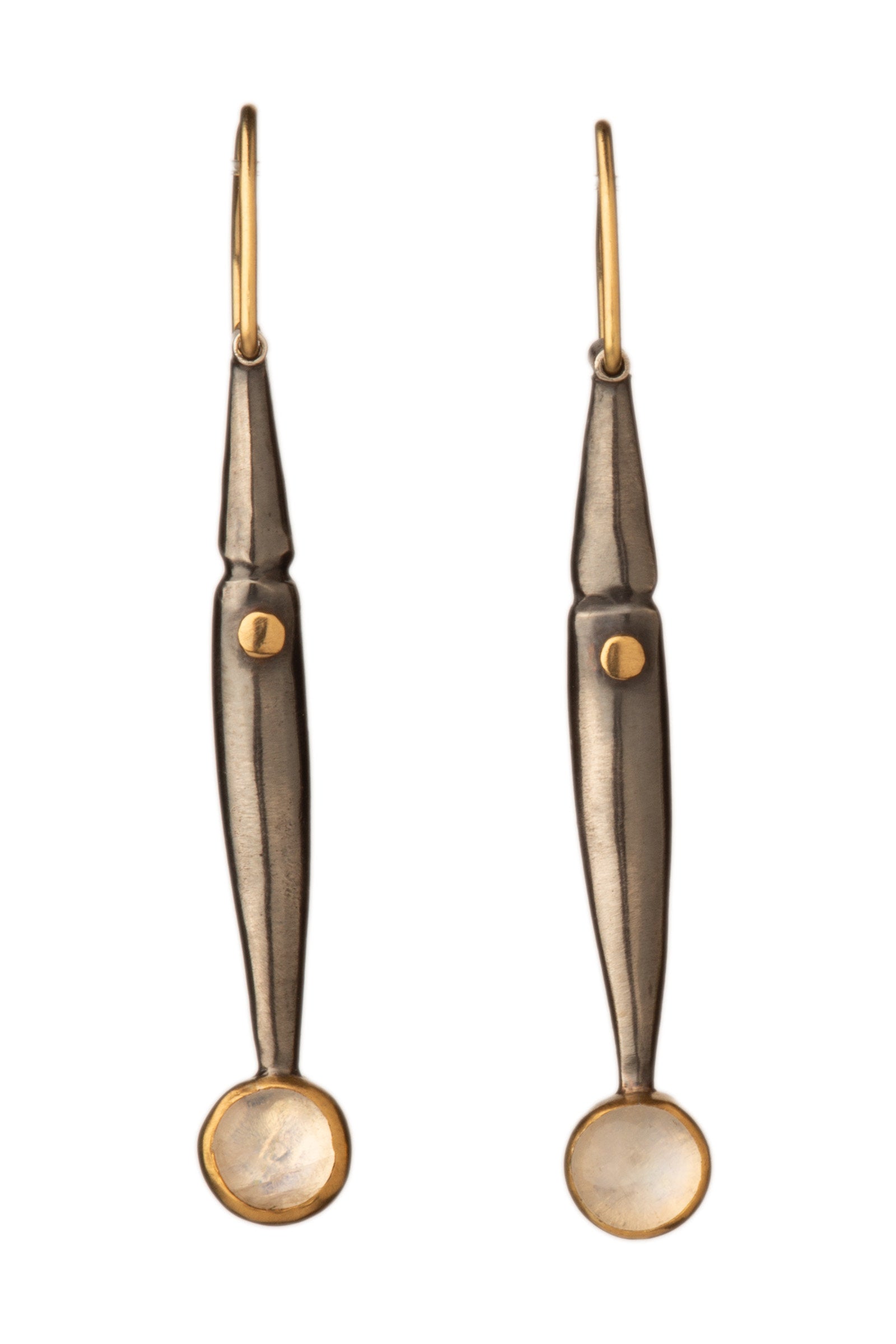 Moonstone R Pod Earrings
