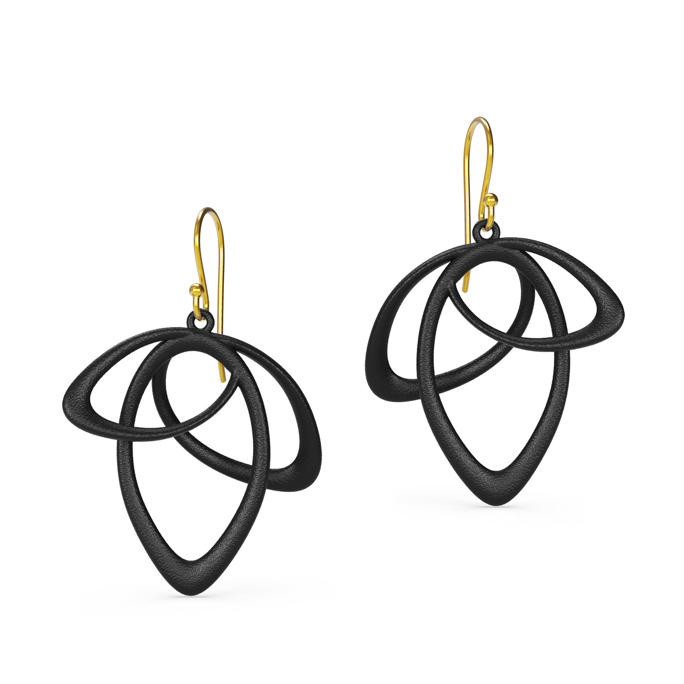 with gold ear wires