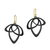 with gold ear wires