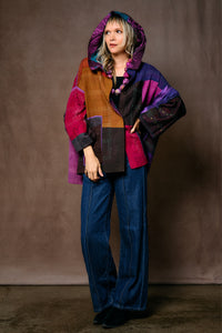 Kantha Hoodie Poncho