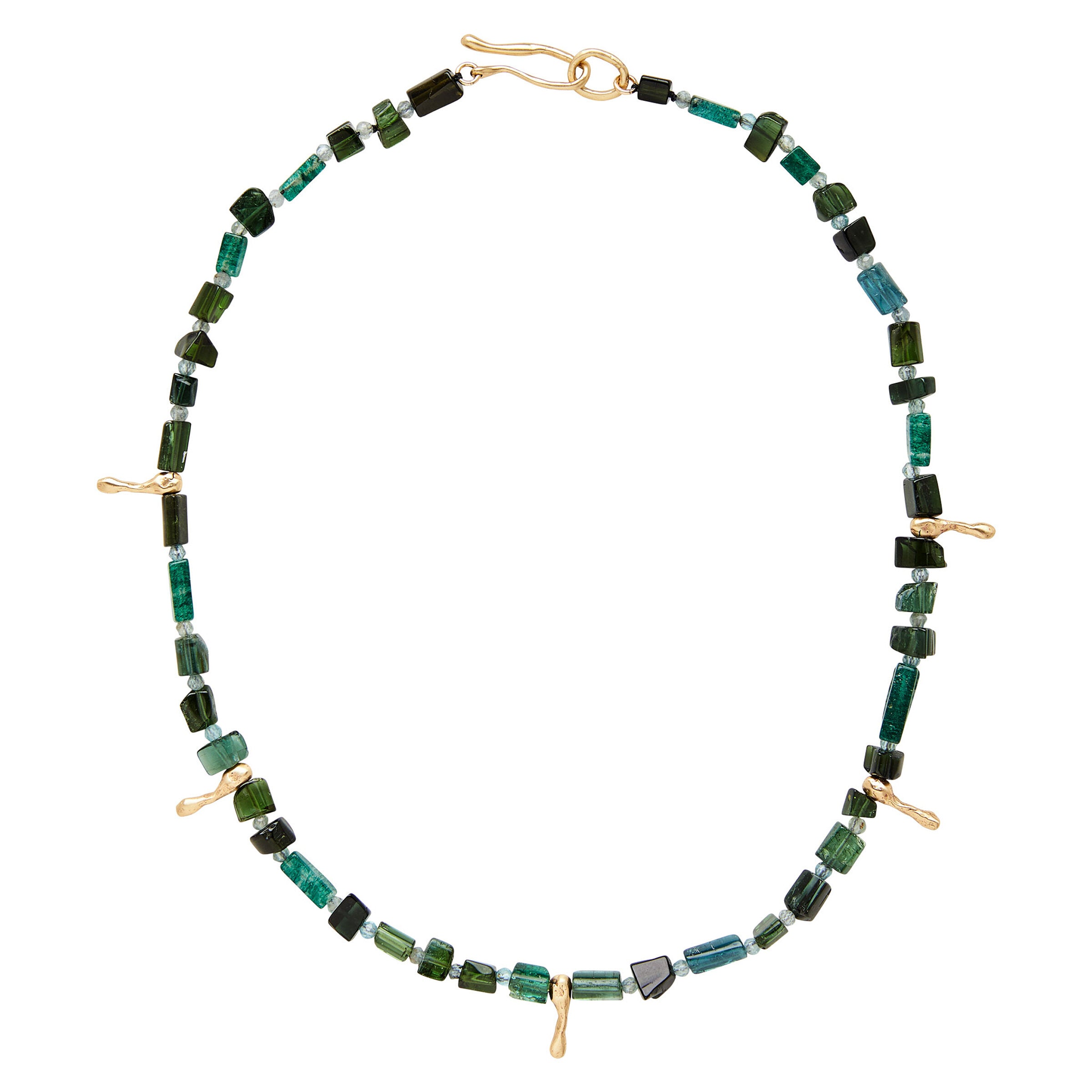 Nile Tourmaline Bronze Necklace